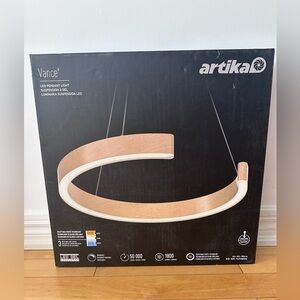 Vance LED Pendant Light - Wood and Black